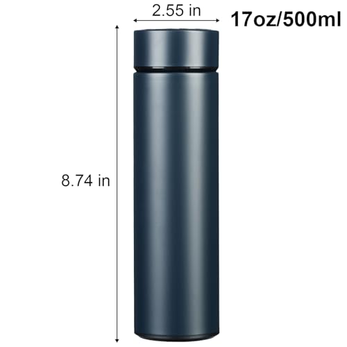 17oz-Stainless-Steel-Water-Bottles-Slim-Water-Bottle-Thermo-Water-Bottle-Insulated-Water-Bottle-Keep-Hot-for-12-Hrs-Cold-for-24-Hrs-for-Coffee-DrinksBlue