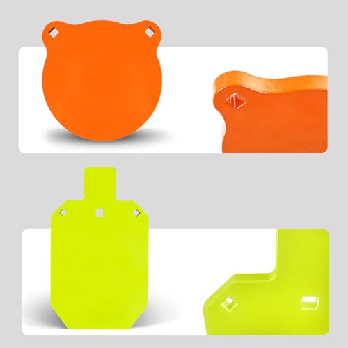 Image of Highwild AR500 Steel Shooting Targets Combo Metal Gong Silhouette Targets for Shooting Range Outdoor