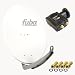 Produktbild Fuba DAA 780 Satellitenantenne Aluminium in Weiss HDTV 3D 4K Premium X Deluxe Twin LNB Sat