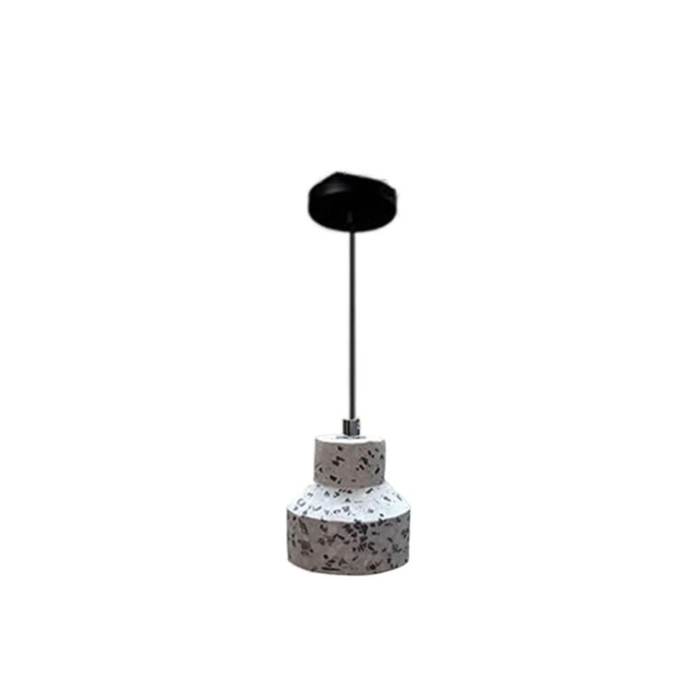 Lampe de suspension art en terrazzo avec luminaire créatif réglable