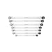 K Tool International 7 Pc. Metric Double Box Univ Spline 90 Tooth Rev Ratchet Set (KTIXDDBM4 and KTIXDDBM10)
