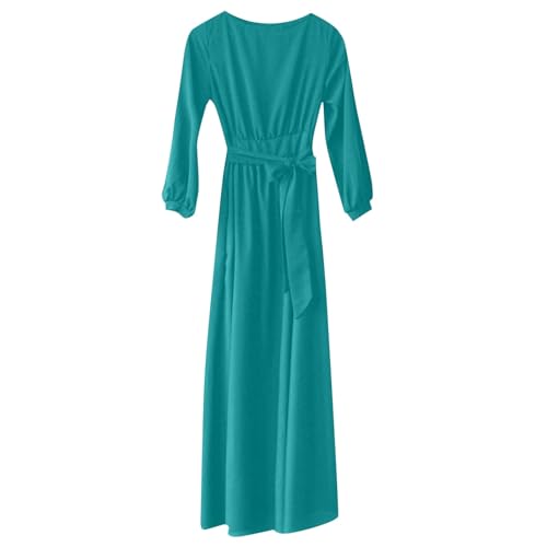 Robe vintage col en V longue pour affiner la silhouette en soirée