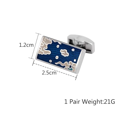 Gemelos de acero rectangulares para trajes de novio y padrino 2
