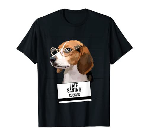 Beagle ate Santa Cookies Camiseta