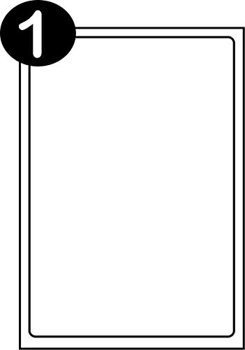 SmithPackaging A4 Self Adhesive Address Labels 1 Label Per Sheet 100 Sheets 199.6 x 289.1mm 100 Labels