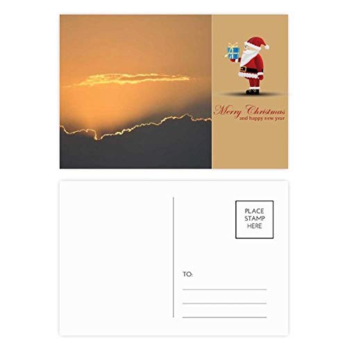 Cartes postales de Noël orange foncé lot de 20 correspondance hiver