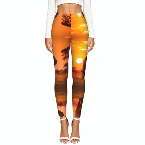 Leggings de compresión moldeadores con estampado de elefante y cintura de alta sujeción 2