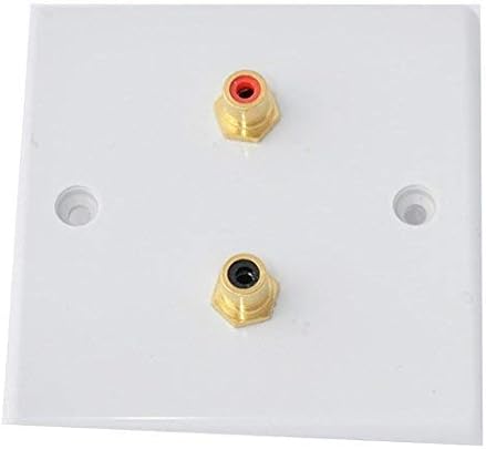 Fono Rca Pannello Audio Muro Bianco Slimline Saldatura Fono Rca Pannello Audio Muro Bianco Slimline Saldatura