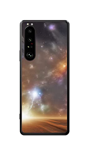 ClearView(クリアビュー) Sony Xperia 1 III用 プリント 背面 保護 フィルム 宇宙の景観6(Space view 6)