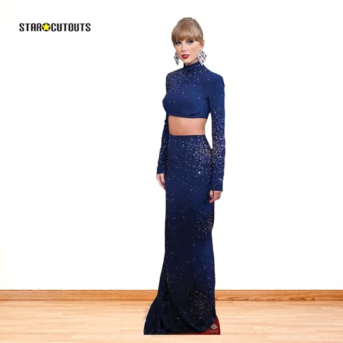 Star Cutouts CS1166 Music Star in Crop Top – Lifesize Cardboard Cutout with Mini | Celebrity Theme Party Decoration & Fan Gift 186cm Tall