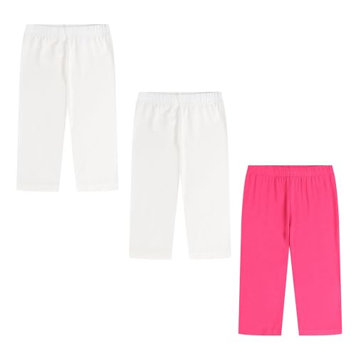 Toddler Capri Leggings Cotton Pants for Baby Girls Dance Yoga Workout Daily Wear Tights