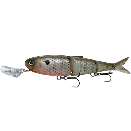 Headbanger Spitfire 4-1/2 Topwater Fishing Lure Bluegill Hybrid Wakebait & Propbait for Bass Pike Musky Hard Body Swimbait with Action Lip & VMC Hooks
