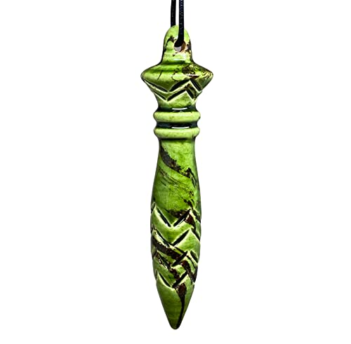 Pendule de Thot artisanal | Pendule divinatoire égyptien pour radiesthésie, reiki, travaux de divination. Esotérisme et spiritualité | En céramique fait...