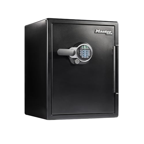Master Lock Black Steel Fireproof and Waterproof Safe with Digital Keypad, 2.0 cu-ft, STW205GYC