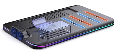 【2025革新的 6 In 1 排熱&充電&収納】TRANSNOVO Switch 2 Pro & ジョイコン対応冷却充電器 ニンテンドースイッチ2対応 3H急速充電スタンド 排熱ファン内蔵 磁着式Joy Con4台+Pro冷却风扇コントローラードック 9枚ゲームカード収納 LED充電指示ランプ&9つのRGB ライト付き 一体型 Type-Cケーブル付属 日本語取扱説明書 (黒)