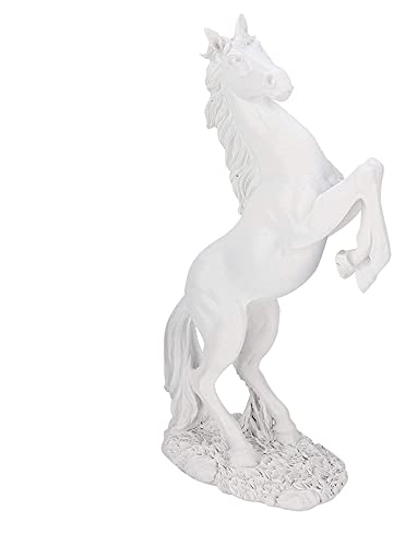ホンリアン型の彫刻テーブルトップ彫像馬彫刻動物彫像ホームオフィス装飾アクセサリークラフトデスクトップ装飾置物(色:BS-020白)