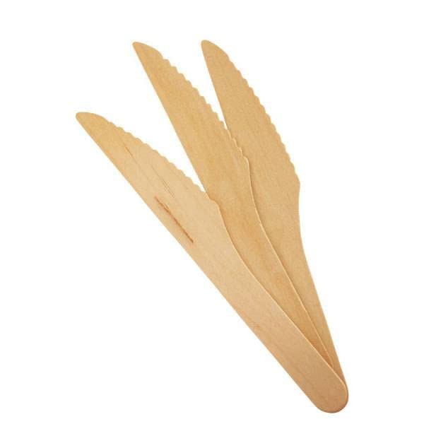 BAKERS 4UDisposable Wooden Knife (pack of 50 pcs) for Parties, Weddings, Birthdays. Paper Dessert Knife Set (Pack of 50)
