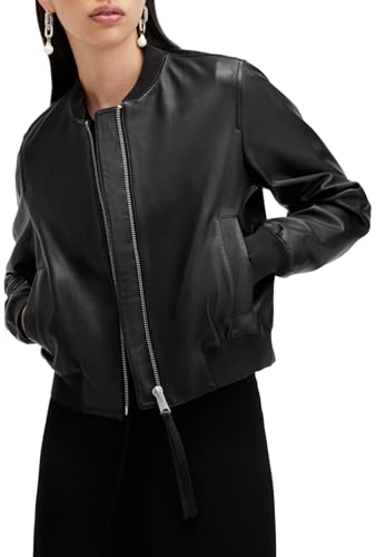Women's Orten Leather Bomber Jacket