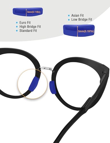 Image of Bowyer 1 Pair Replacement NosePads Compatible with Oakley Frogskins Range /Frogskins Range XL /Top Knot /HSTN /Wildrye /Sielo