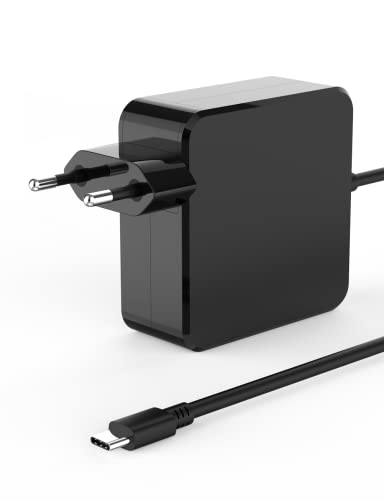 Chargeur Ordinateur USB C 65w pour Macbook Pro/Air 2019 2018 2017, Lenovo, ASUS, Chromebook, HP, Dell, Huawei Matebook, Tablette Adaptateur Bloc d'alimentation Universel Type C Câble de Charge Cover