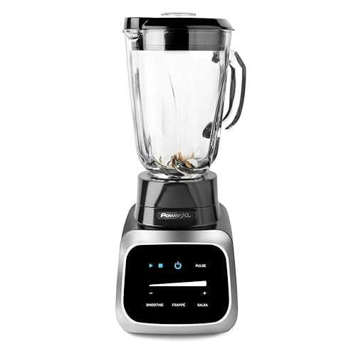 PowerXL Smart Pro Blender, BL6018, Smart Sensing Technology for Smooth Blends, Frappés, Salsas, 1800 Watts & 68 oz. Glass Pitcher