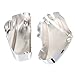 YDLMT 1 Pair Left Right Battery Fairing Side Covers for Suzuki Boulevard Voluisa C50 C50T C50B C50C VL800 VL400, Chrome (ABS Plastic)
