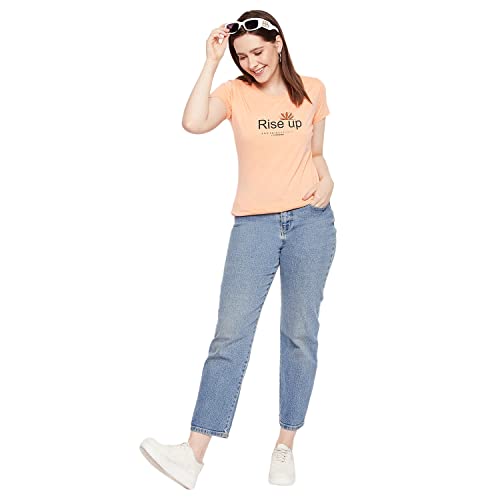 Image of Orewa Women by OKANE Women's Short Sleeve Printed Regular Fit T-Shirt