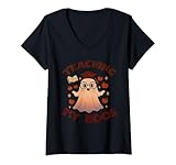 Photo Gallery donna insegnare il mio boos insegnante carino fantasma divertente insegnante halloween maglietta con collo a v Photo Gallery donna insegnare il mio boos insegnante carino fantasma divertente insegnante halloween maglietta con collo a v