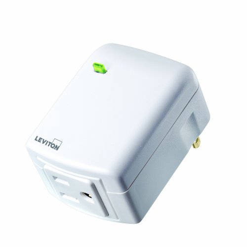 Leviton DZPA1-1BW Decora Z-Wave Controls 15-Amp Plug-In Appliance Module, White, Works with Alexa (Old Model)