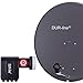 Produktbild DUR-line MDA 80 Satellitenschüssel anthrazit + Octo LNB