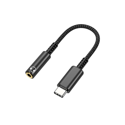 Type C-3.5mm �ϊ��A�_�v�^ DAC���� Hi-Fi����/���ʒ���/�ʘb/���y �i�C�����҂� �ϋv�� �v���O�A���h�v���C ���^�Ŏ����^�т₷�� TRRS/4�� MacBook/Android/Type C�Ȃǋ@��ɓK�p