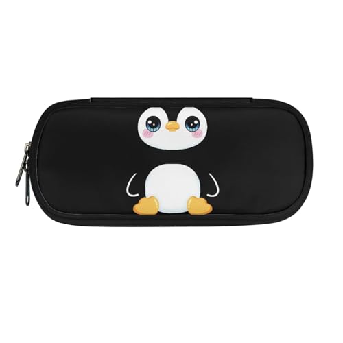Image of Penguin Pencil Case for Middle School Girls Boys Pen Bag Portable Pencil Pouch Pen Bag Carrying Case Multifunctional Pen Holder Box Stationery Organzier
