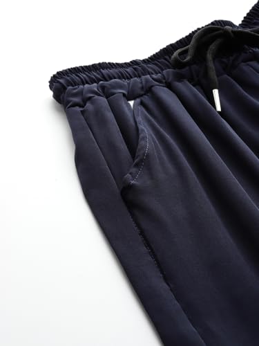 Image of Aarika Womens Casual Wear Black Colour Solid Crep Cargo Pant