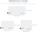 9 Pcs 3 Sizes Windshield Dash Cam Adhesive Pad Dashcam Stickers Shield Electrostatic Film Static Mounting Tape Holder Double-Sided