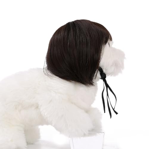 Peluca divertida para mascotas Halloween Qiansail miniatura 2