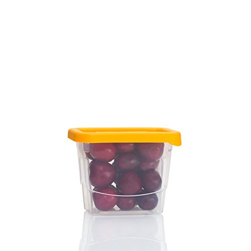 Denzus 42 Piece Stackable Bpa Free Plastic Food Storage Lunch Containers And Lids Set With 4 Sizes, Microwave, Dishwasher, And Freezer Safe (Lid Colors May Vary) #TOP2