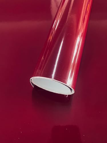 Image of HOME13 Glossy Car Wrap Sticker Sheet Roll Air Release Bubble Free Wrap Sticker (24x120 Inches, Maroon Glossy)