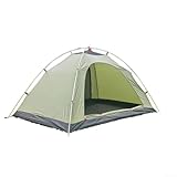 Tienda de campaña ultraligera autoportante con malla de protección y base de tela Oxford impermeable para acampar al aire libre e invierno (verde)