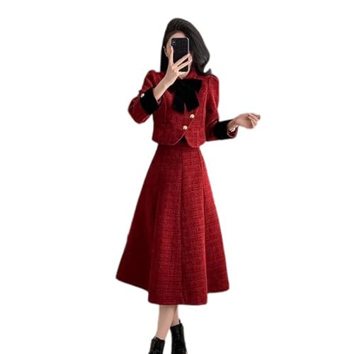 Ensemble tweed femme chic idéal pour le bureau avec haut rembourré et jupe sirène