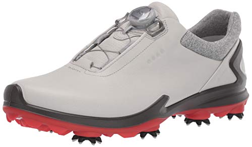 ECCO Men's Biom G3 BOA Gore-TEX Golf Shoe, Concrete Yak Leather, 47 M EU (13-13.5 US)