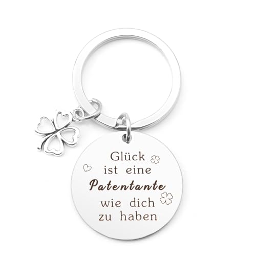 ItkFresh Patentante Weihnachtsgeschenke, Patentante Geschenk Weihnachten Schlüsselanhänger Geschenk
