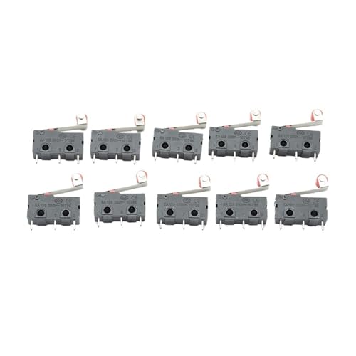 10 interruptores de límite de 3 pines con rodillo mini para proyectos electrónicos