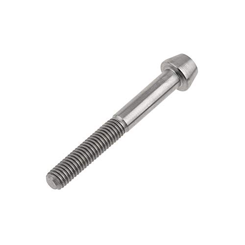Image of Titanium Ti Bolt M5x9 16 18 20 25 30 35 40 45 50 55 60mm Tapered Head Screws Pack of 4 (M5x45mm, Normal Titanium)