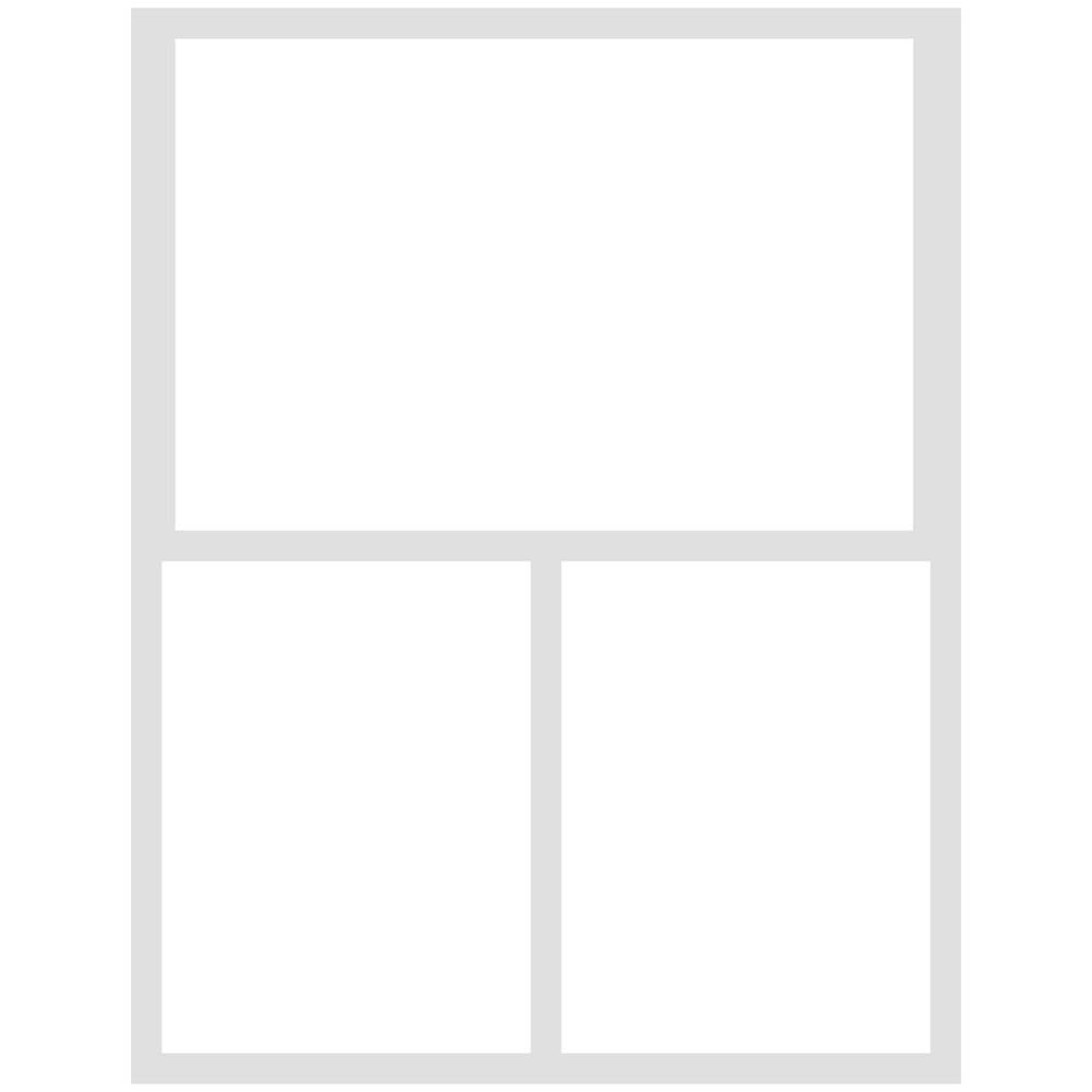 SIMPLE STORIES Simple Page Template-(1) 2-3"X4" & 1-4"X6", Multicolor