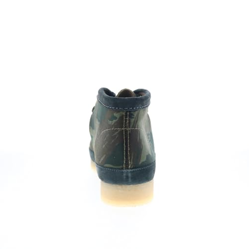 Image of Clarks Mens Wallabee Boot Green Chukkas Boots Boots 7.5