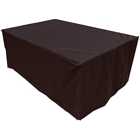 KaufPirat Premium Abdeckplane 140x80x70 cm Gartenmöbel Gartentisch Hülle Abdeckung Haube Schutzhülle Abdeckhaube 6.000 mm Wasserbeständigkeit Schwarz Cover