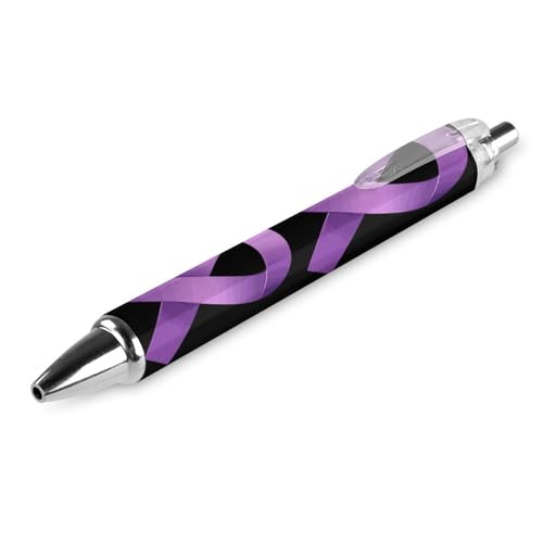 Stylos à bille violets pour fournitures de bureau et prise de note douce