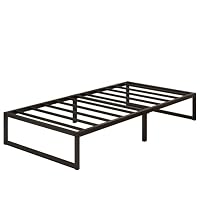 Yicensen Metallbett 75x190 cm Einzelbett mit Stahllattenstütze, 30cm Hoch – Ansicht 8
