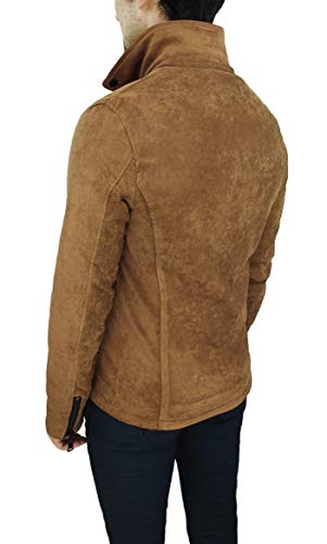 Evoga Giacca Scamosciata Uomo Slim Fit Aderente