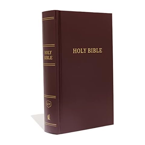 KJV, Pew Bible, Large Print, Hardcover, Burgundy, Red Letter, Comfort Print: Holy Bible, King James Version Cover